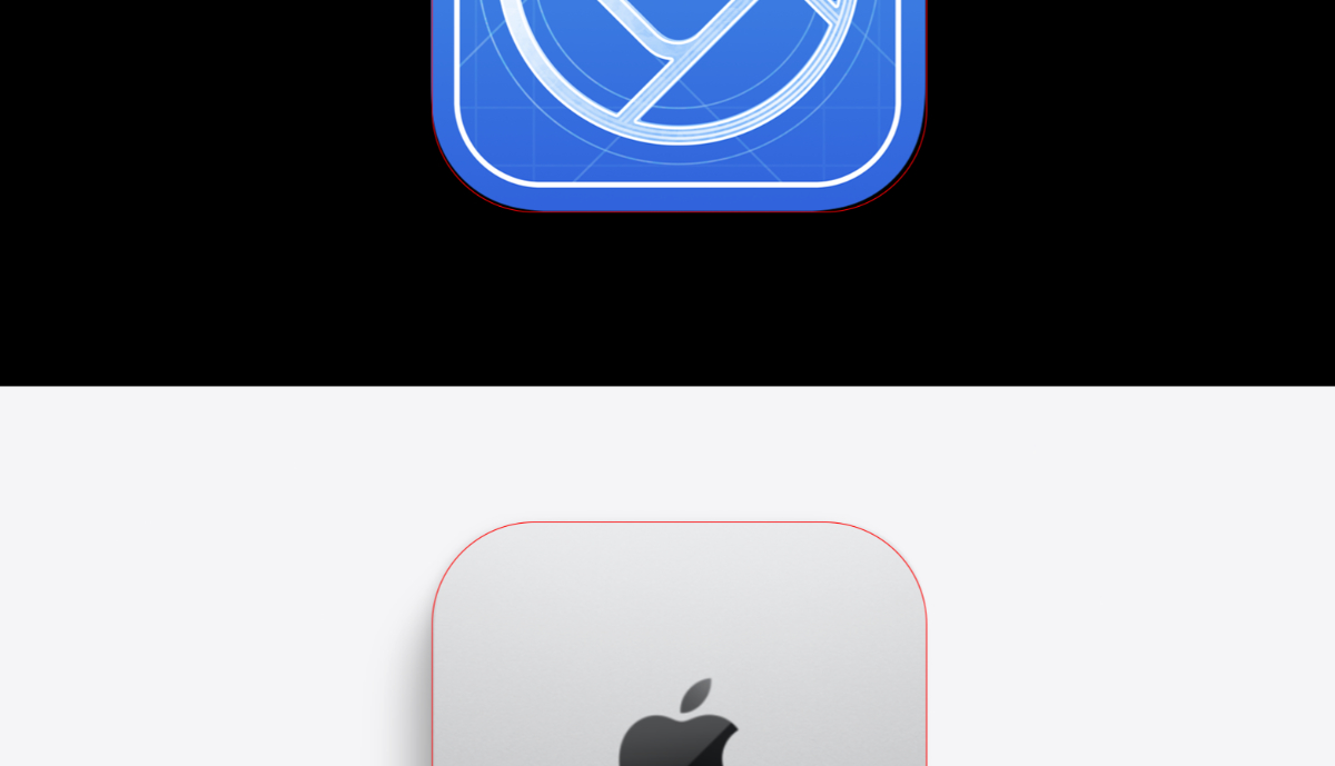 OSX icon vs MacMini roundness